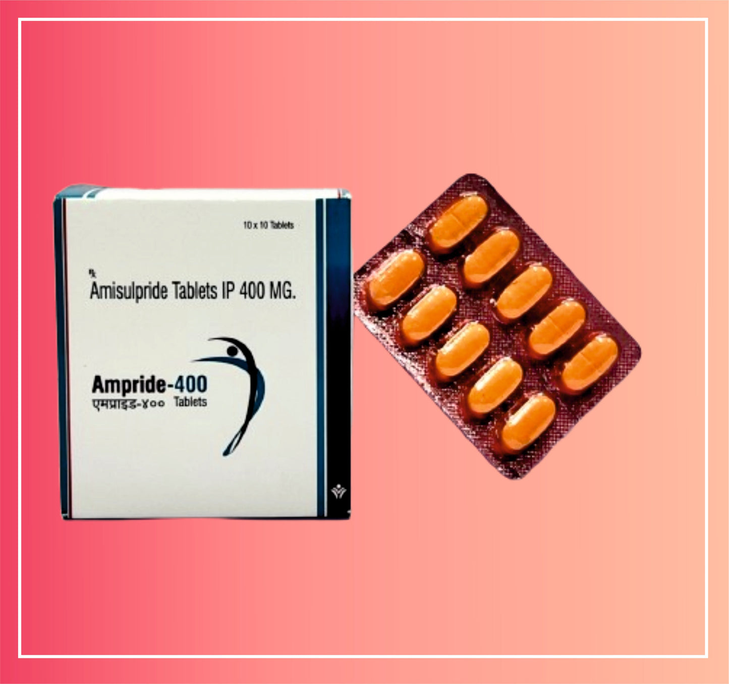 Amisulpride 400 {Rate of 10 Tab} by Dellwich