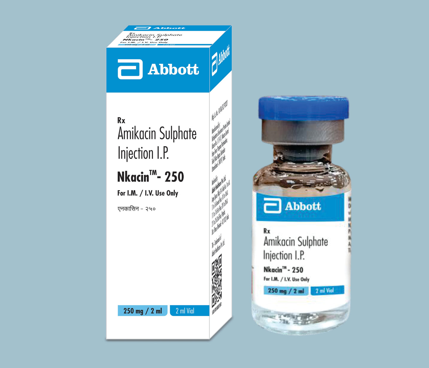 Nkacin - 250 2ml (2 ml) (Amikacin Sulphate 250mg) by Abbott