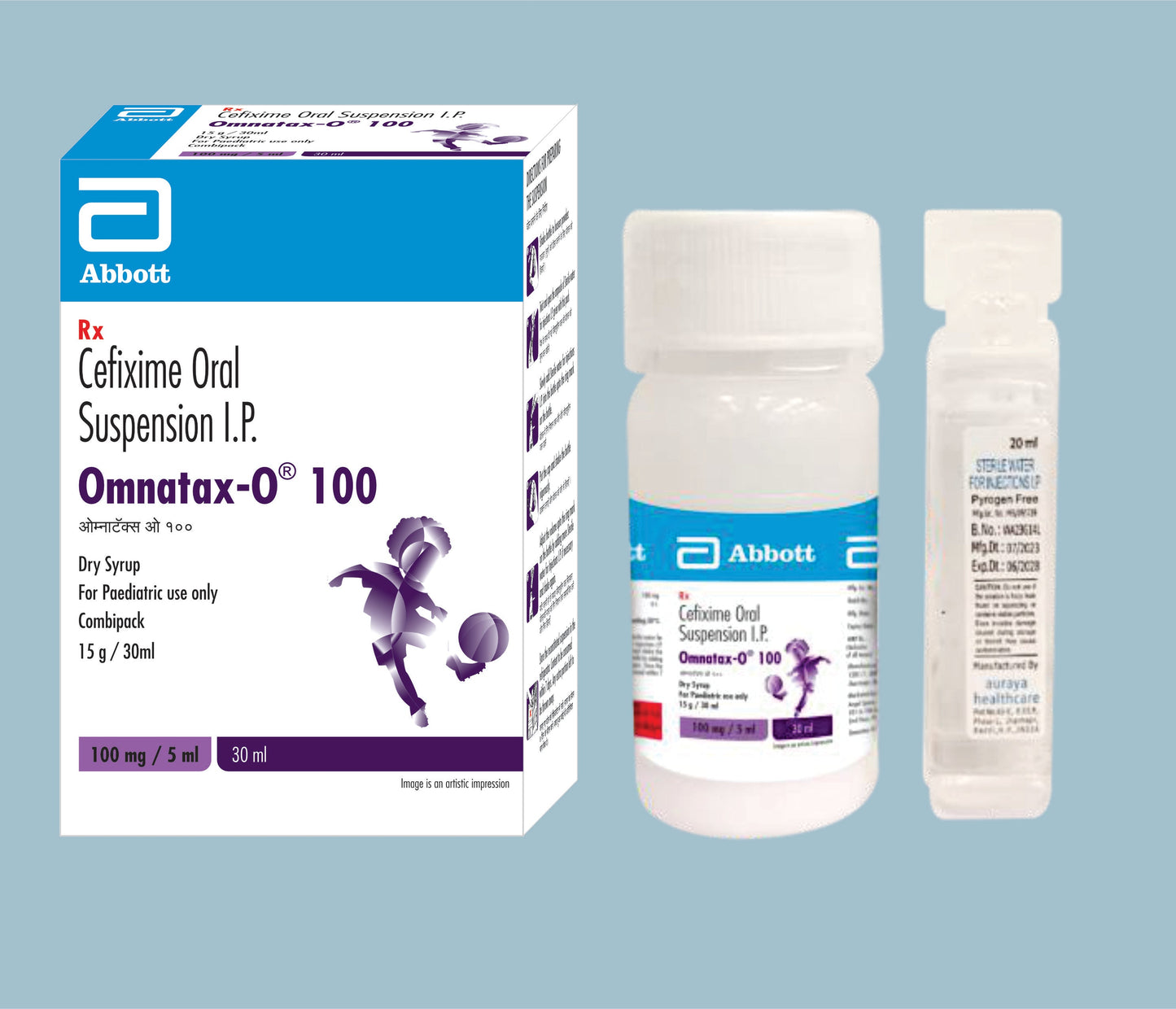 Omnatax O 100 Dry Syrup (30ml) (Cefixime 100mg) by Abbott
