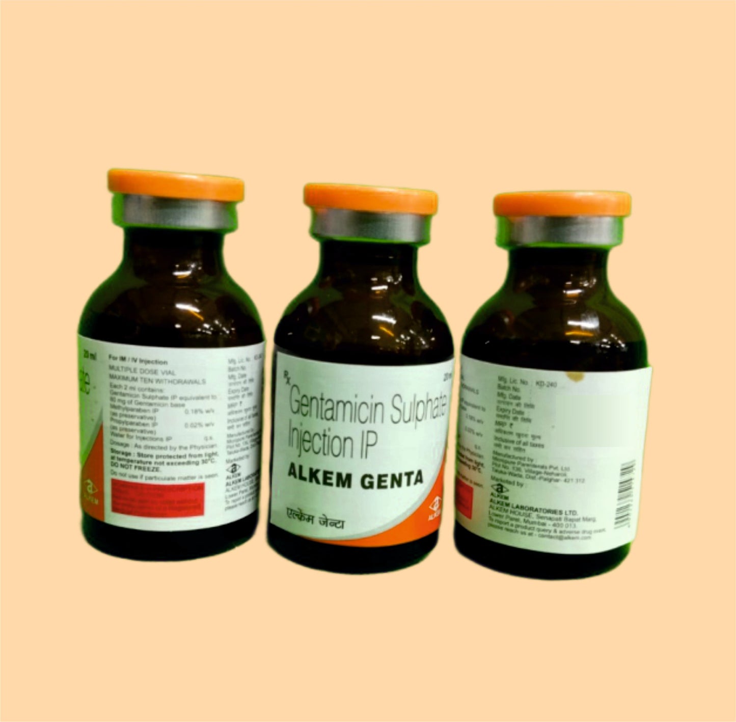 ALKEM GENTA (20ML) (20 ml Vial Gentamicin 40 mg by Alkem