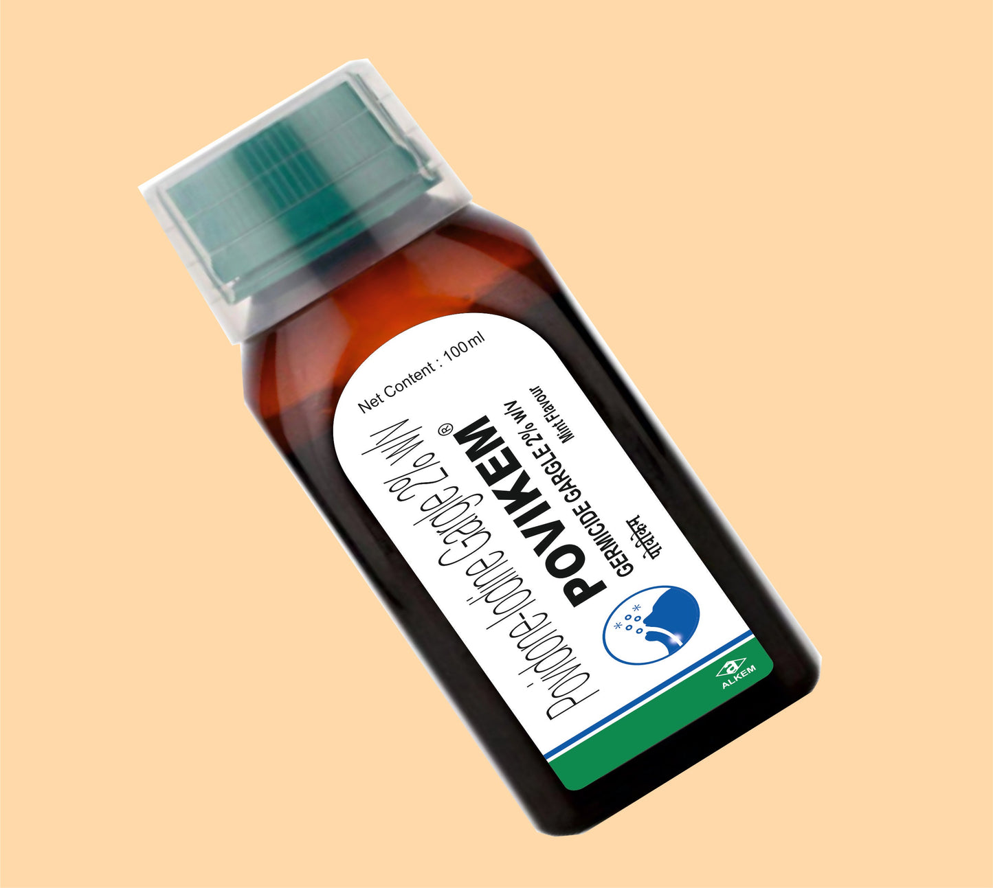 POVIKEM GARGLE (100ML) (100ML Povidone Iodine by Alkem