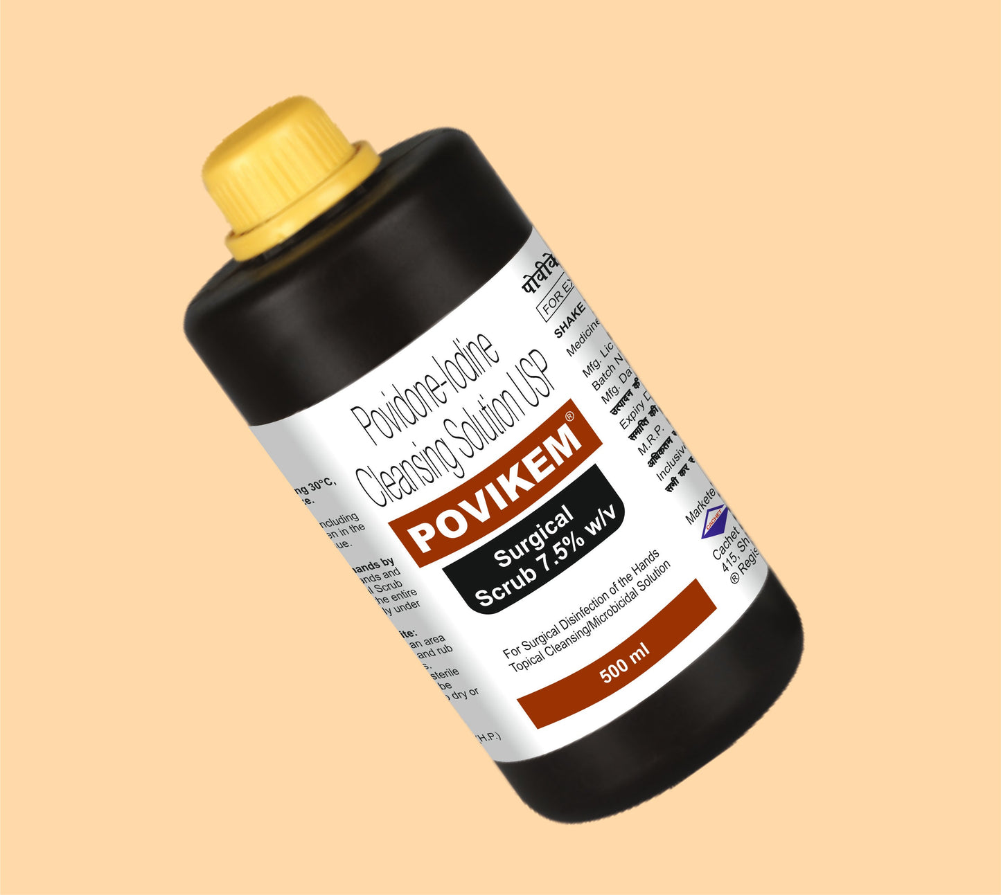 POVIKEM SCRUB (500ML) (500 ml Povidone Iodine by Alkem