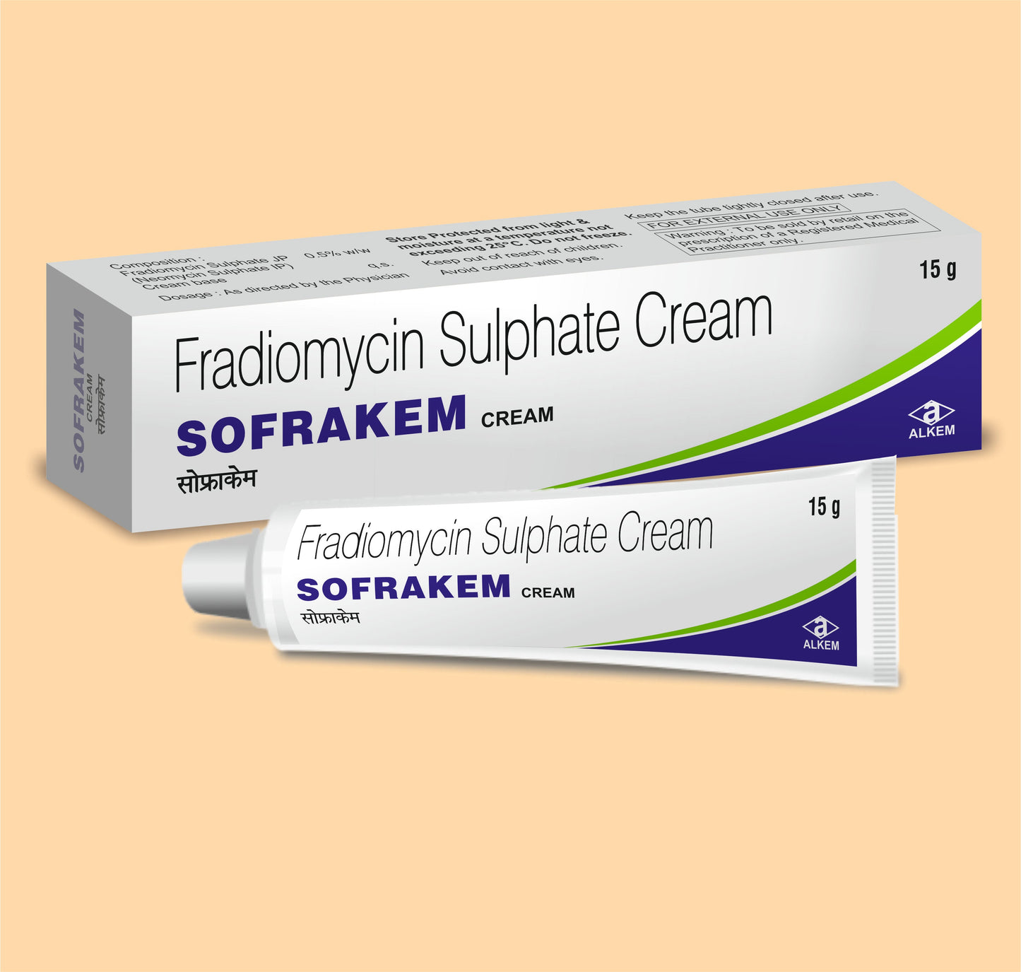 SOFRAKEM (15G) (15 g Fradiomycin Sulphate 5 mg by Alkem