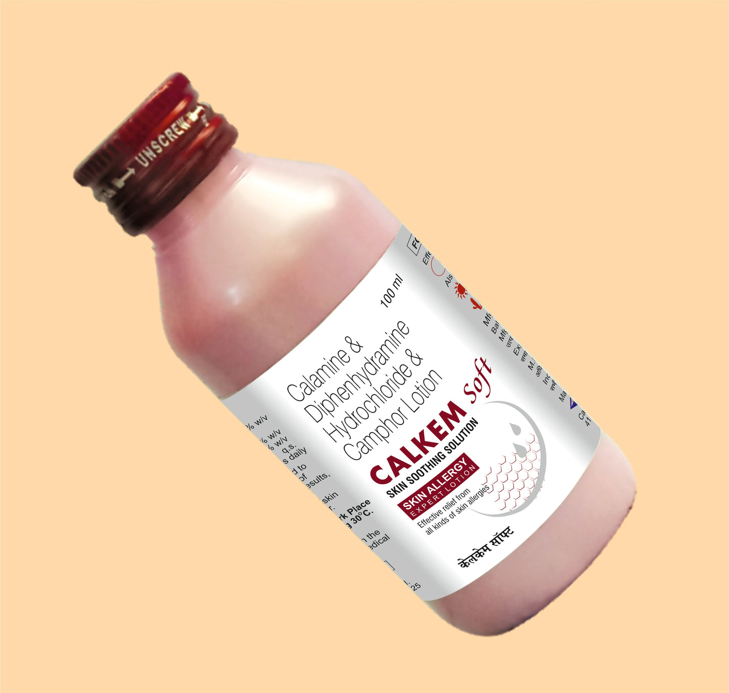 CALKEM SOFT (100ML) (100 ml Calamine + Diphenhydramine by Alkem