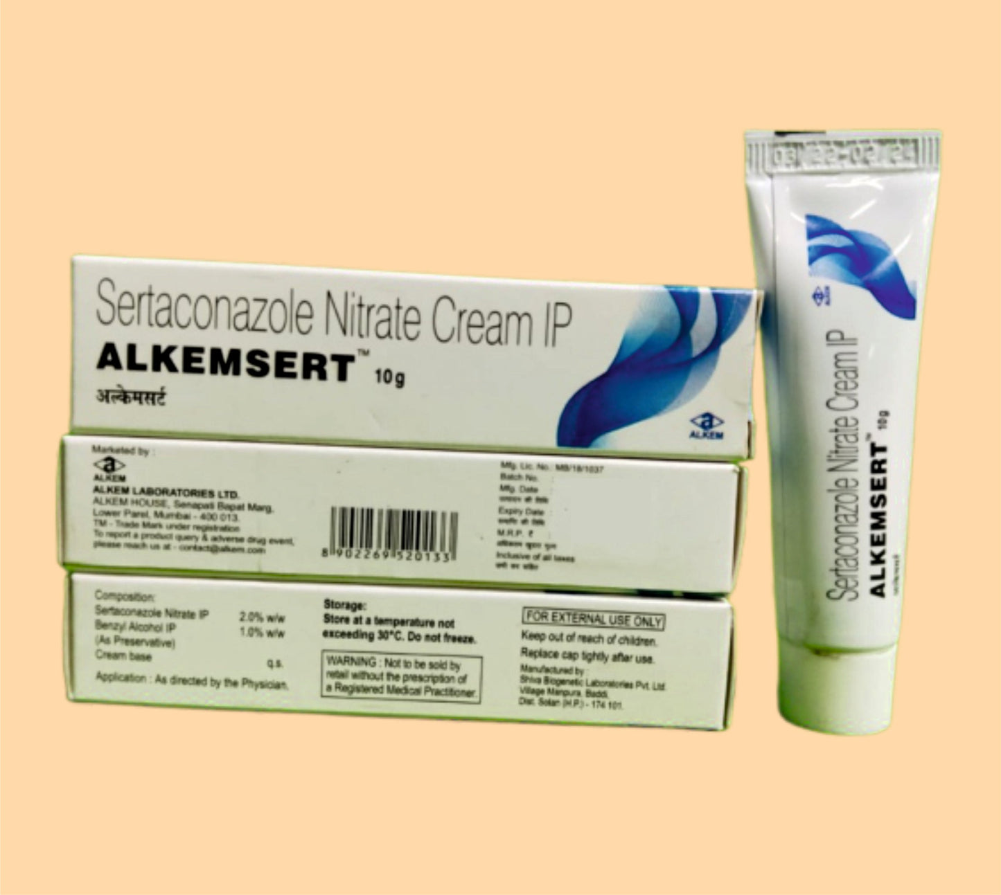 ALKEMSERT CREAM (10G) (10gm Sertaconazole Nitrate 2% w/w by Alkem