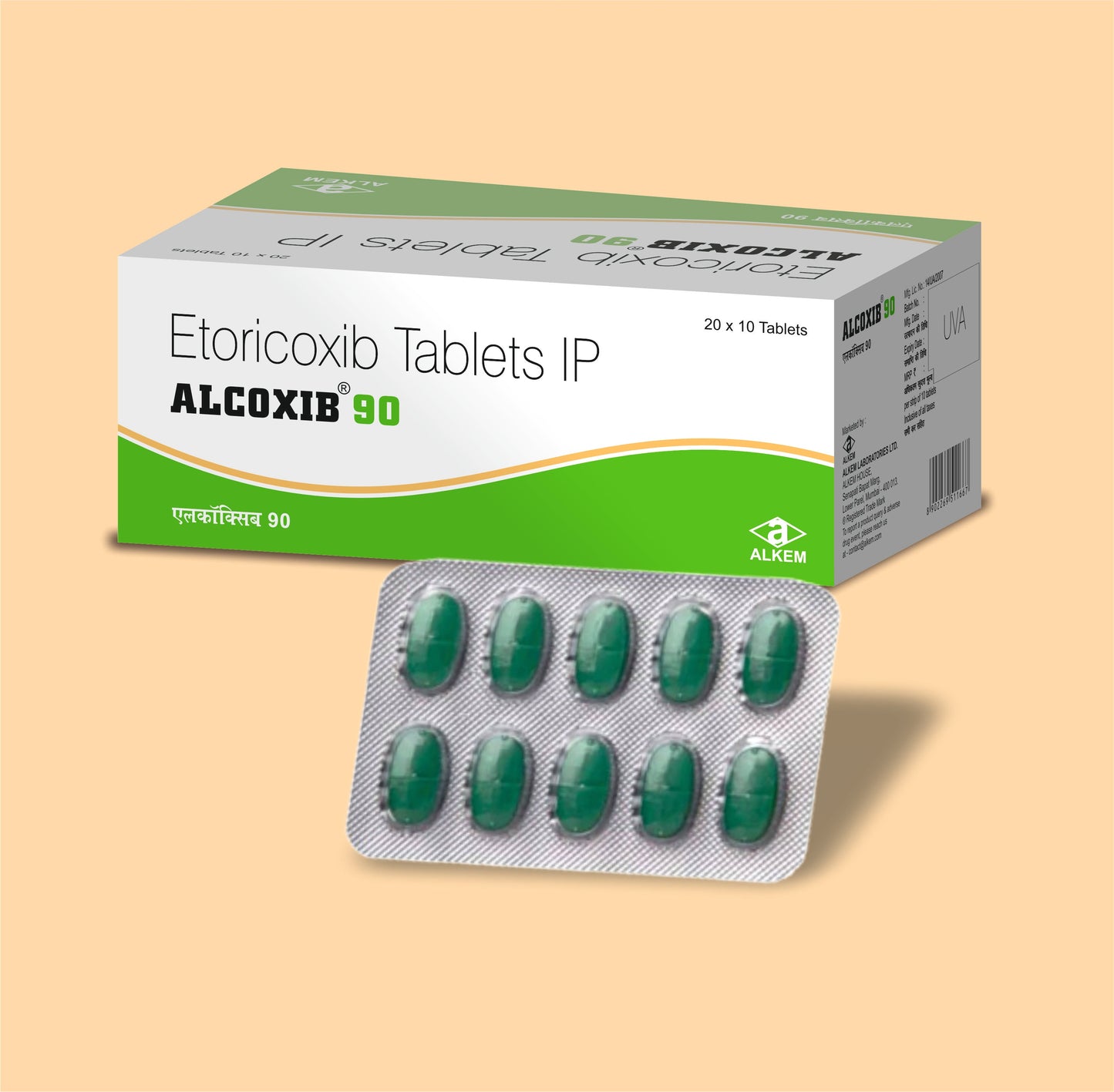 ALCOXIB 90 (10'S) (10's Etoricoxib 90 mg by Alkem