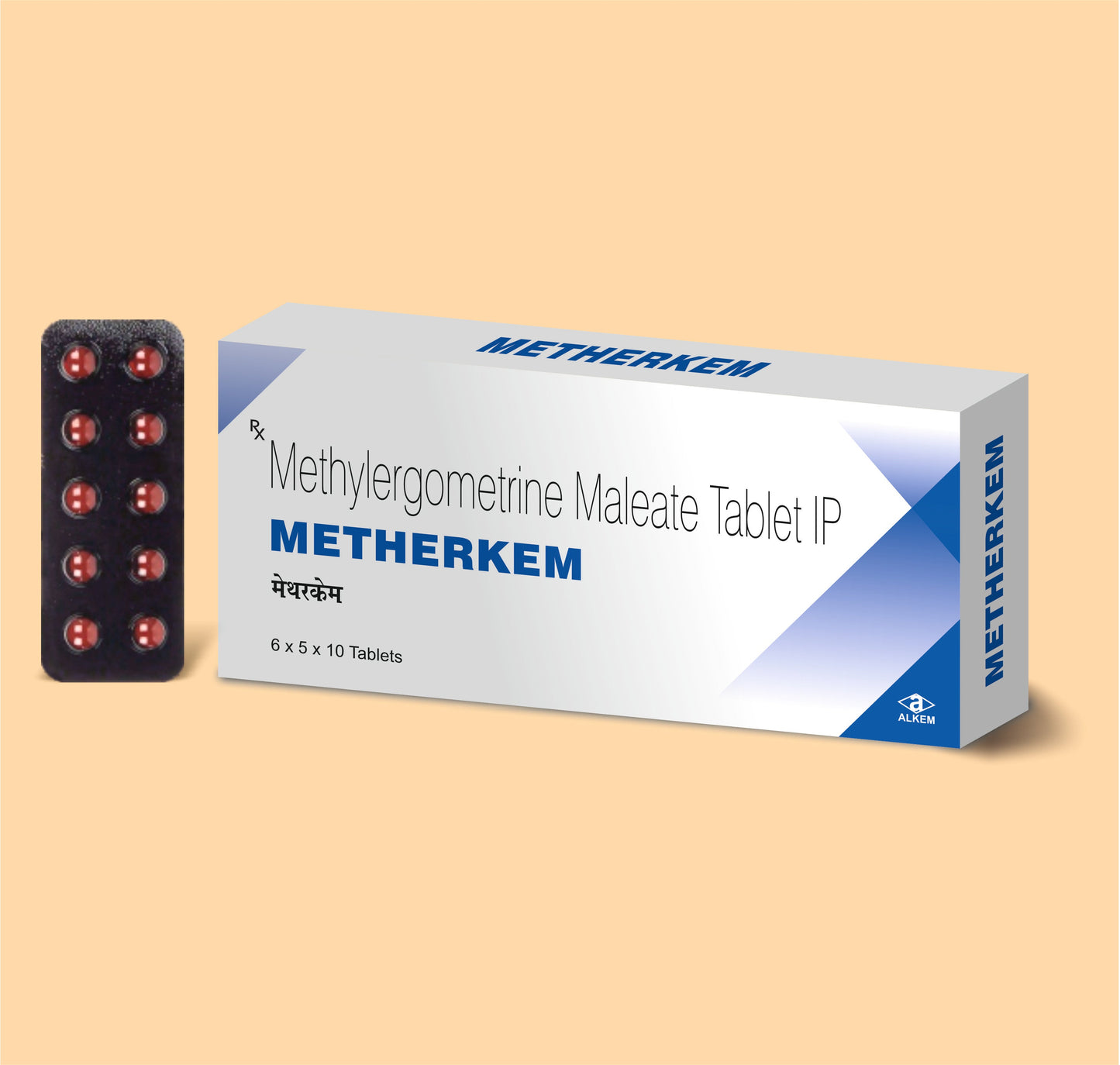 METHERKEM (10'S) (10's Methylergometrine 0.125 mg by Alkem