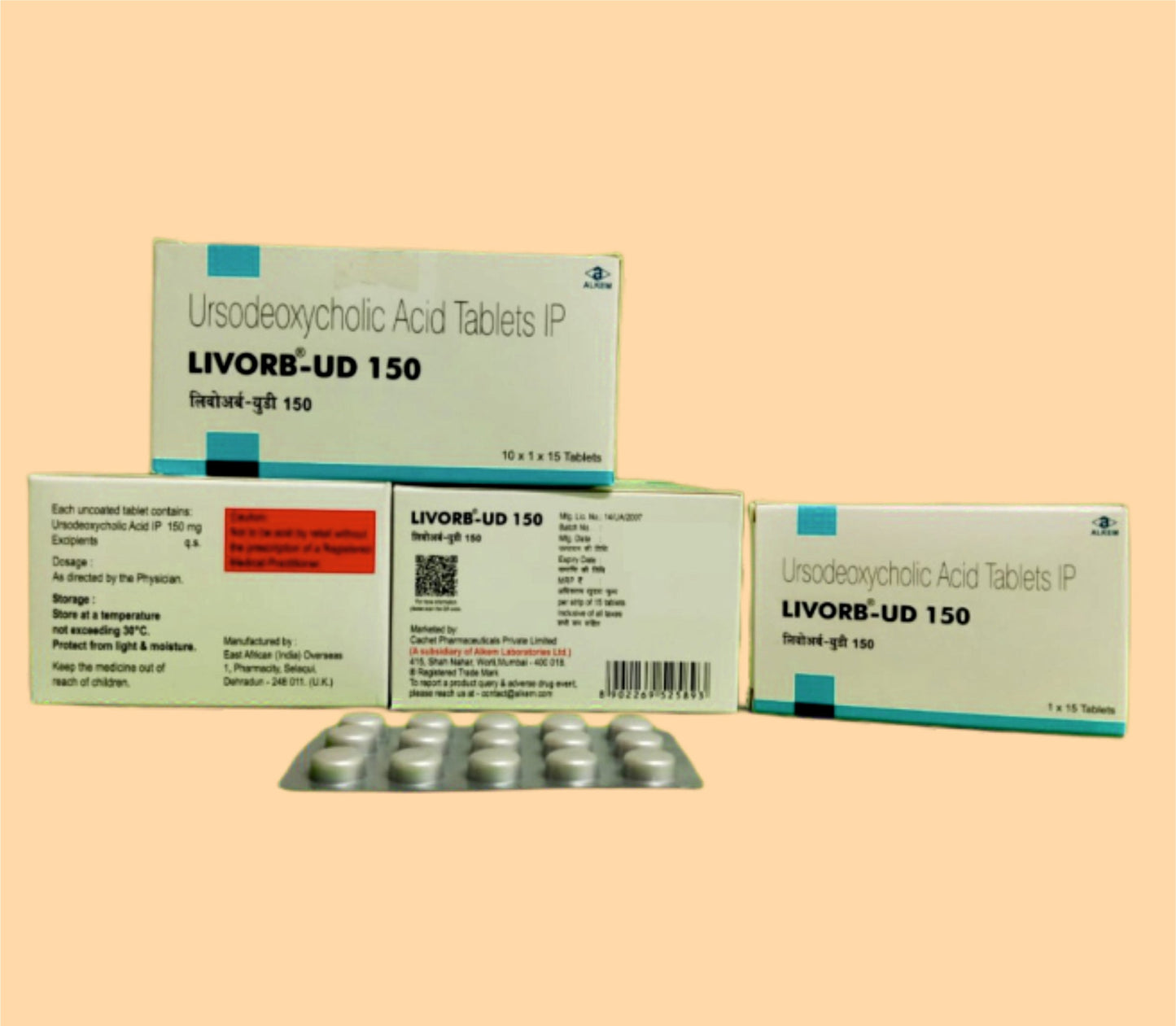 Livorb-UD 150 Tablet (15's Ursodeoxycholic Acid 150 mg by Alkem