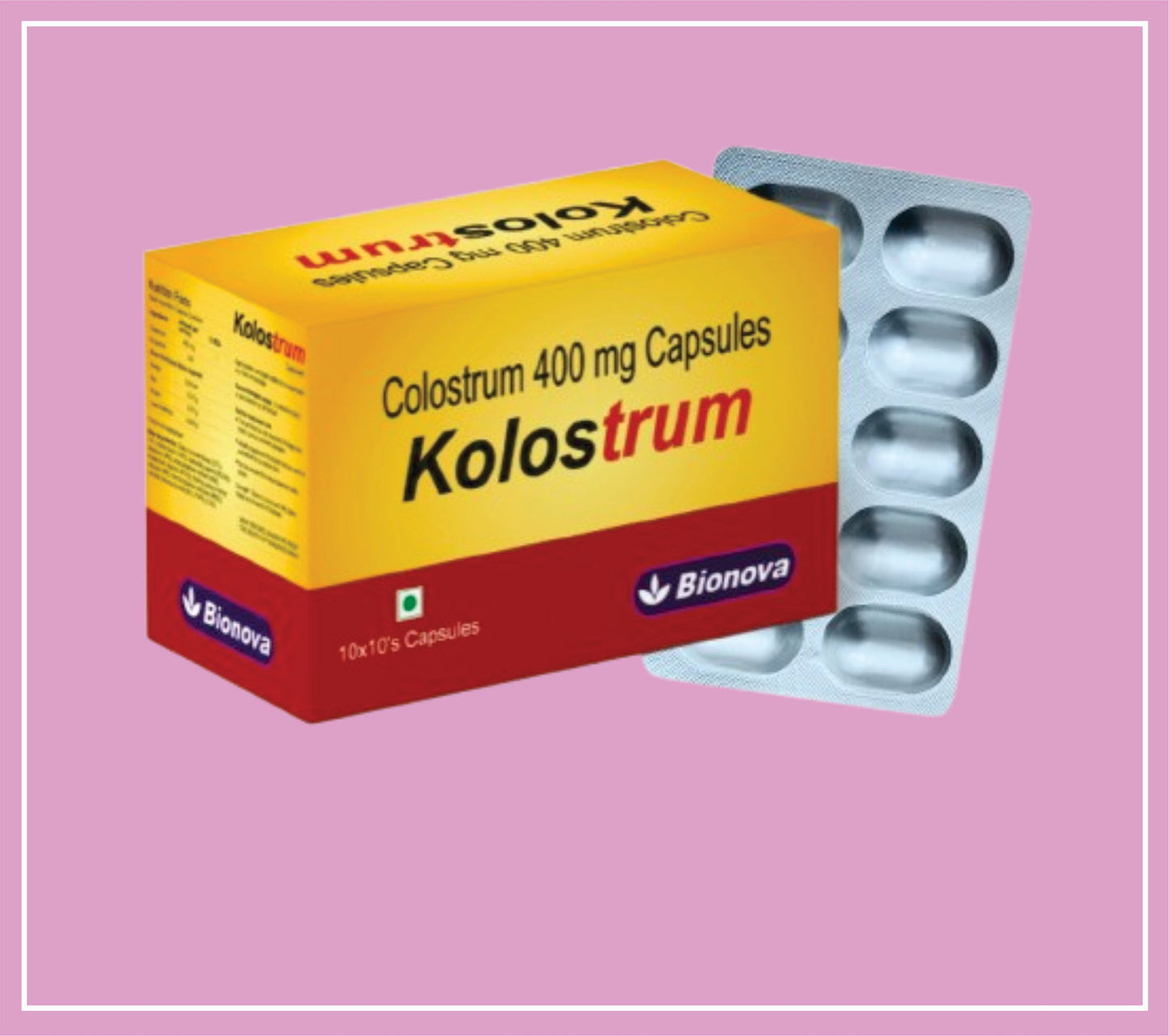 KOLOSTRUM CAPS 10X10's (Colostrum-400mg) by Bionova