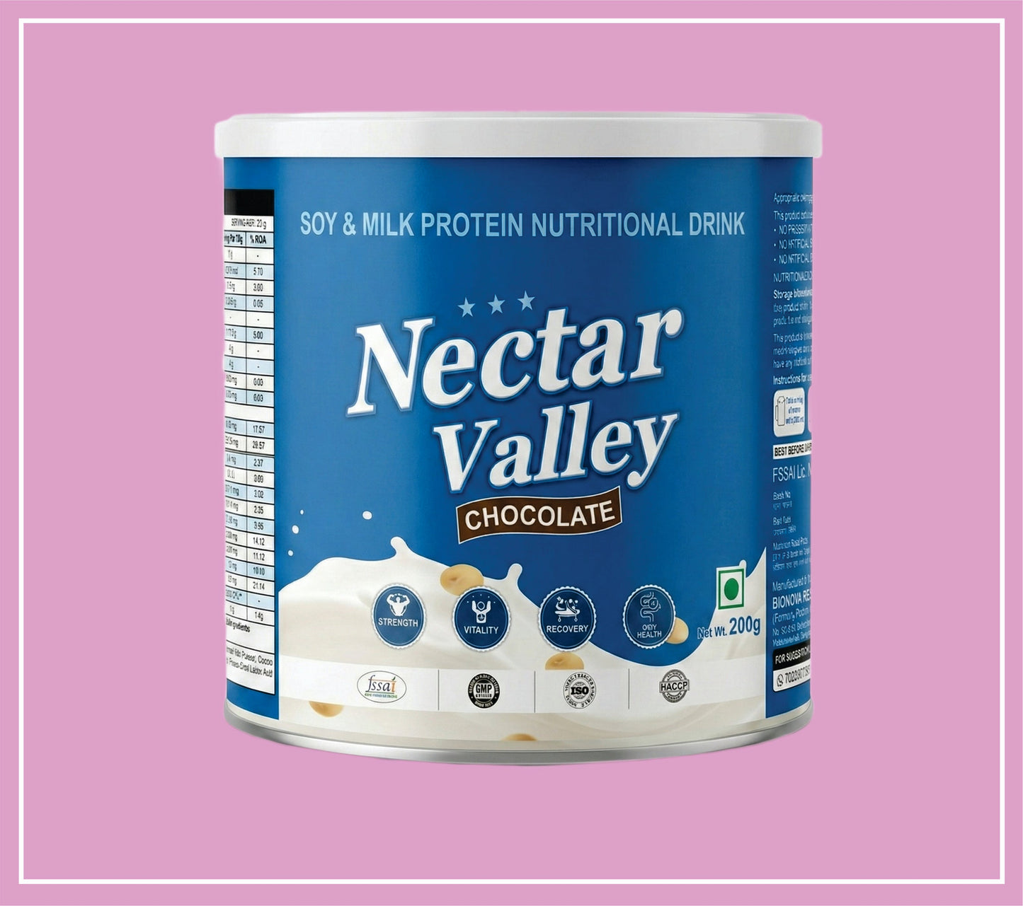 NECTAR VALLEY KIDS (CHOCOLATE) 200 g (Protein, Vitamins & Minerals with Amino Acid, Fiber & Probiotic) by Bionova