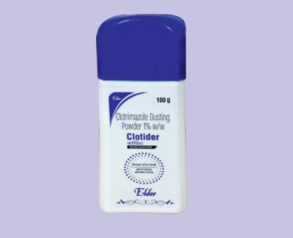 CLOTIDER PUDRA 100 GR (Klotrimazol %1 a/a) Elder üretimi