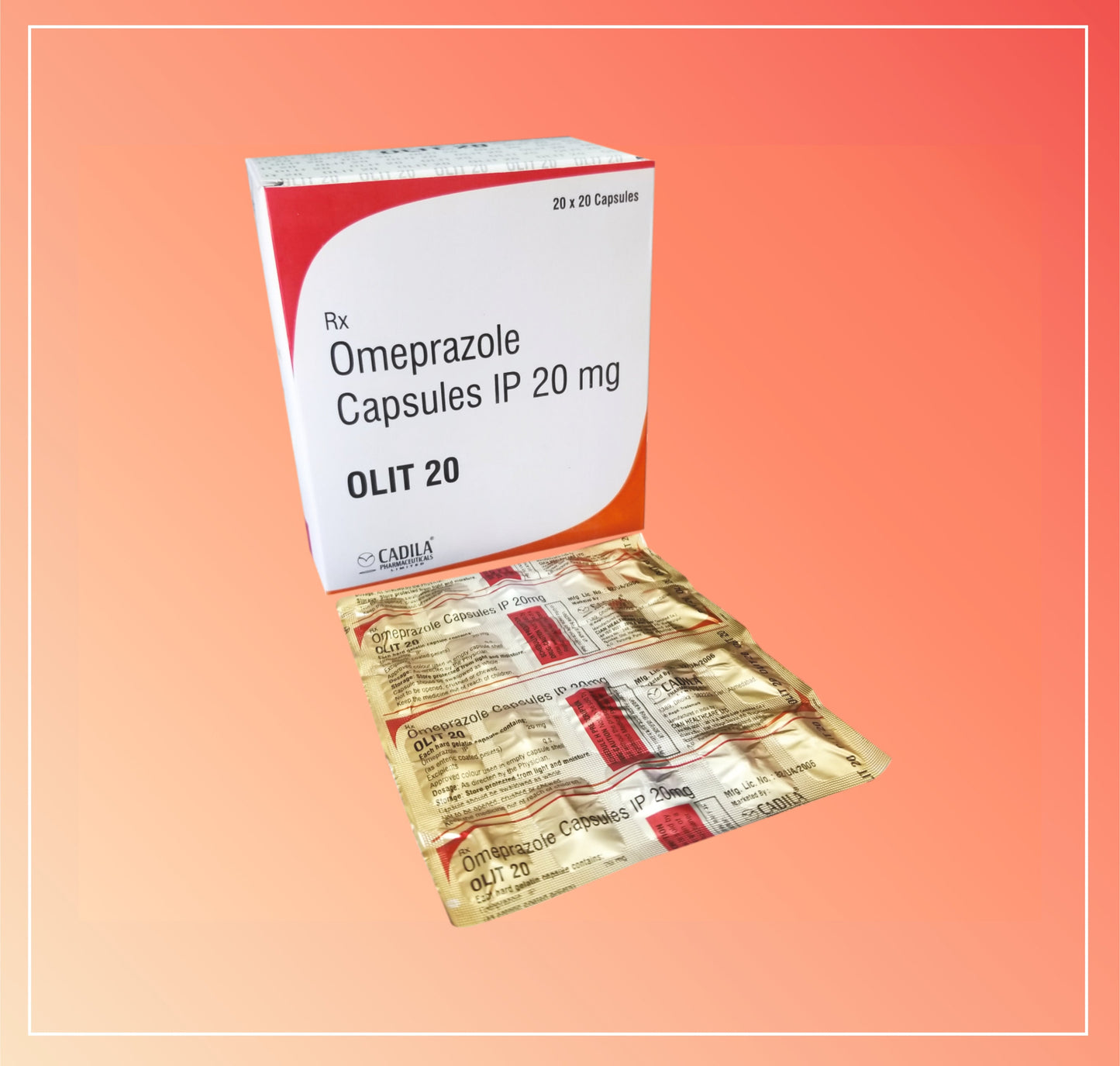 أوليت 20 كبسولة (20x20 C) أوميبرازول 20 ملجم
