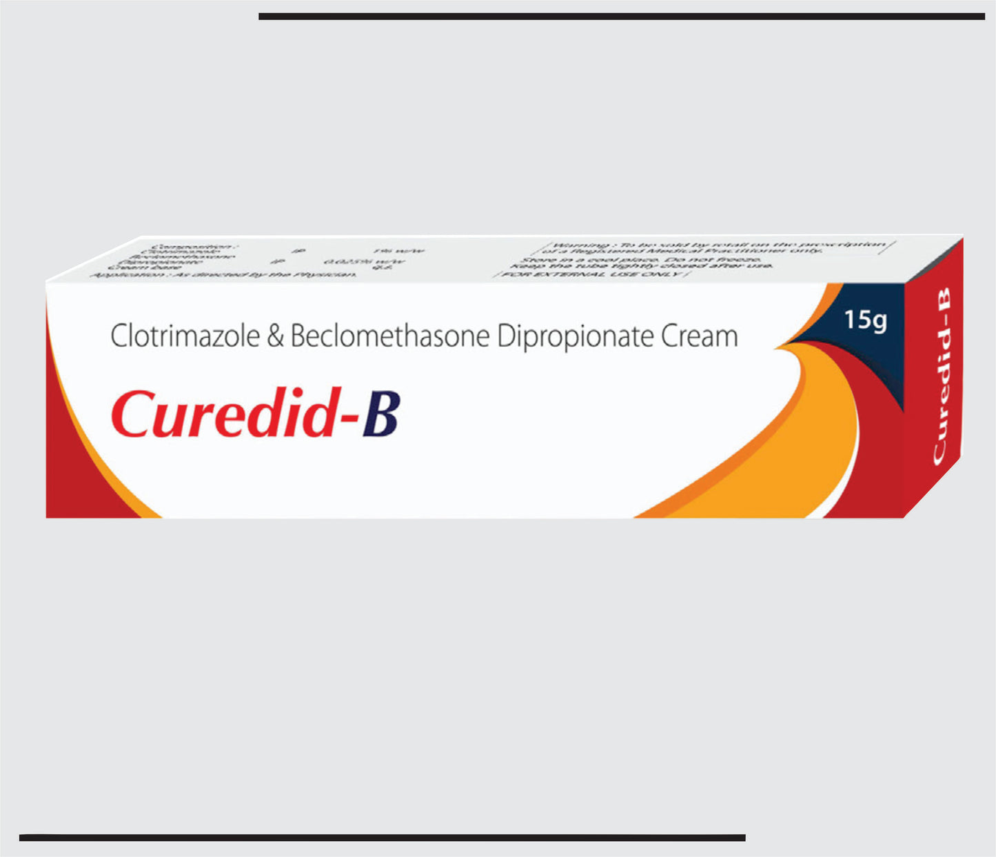 Curedid-B (15 g )Beclomethasone Dipropionate-0.025% + Clotrimazole - 1% by CSC