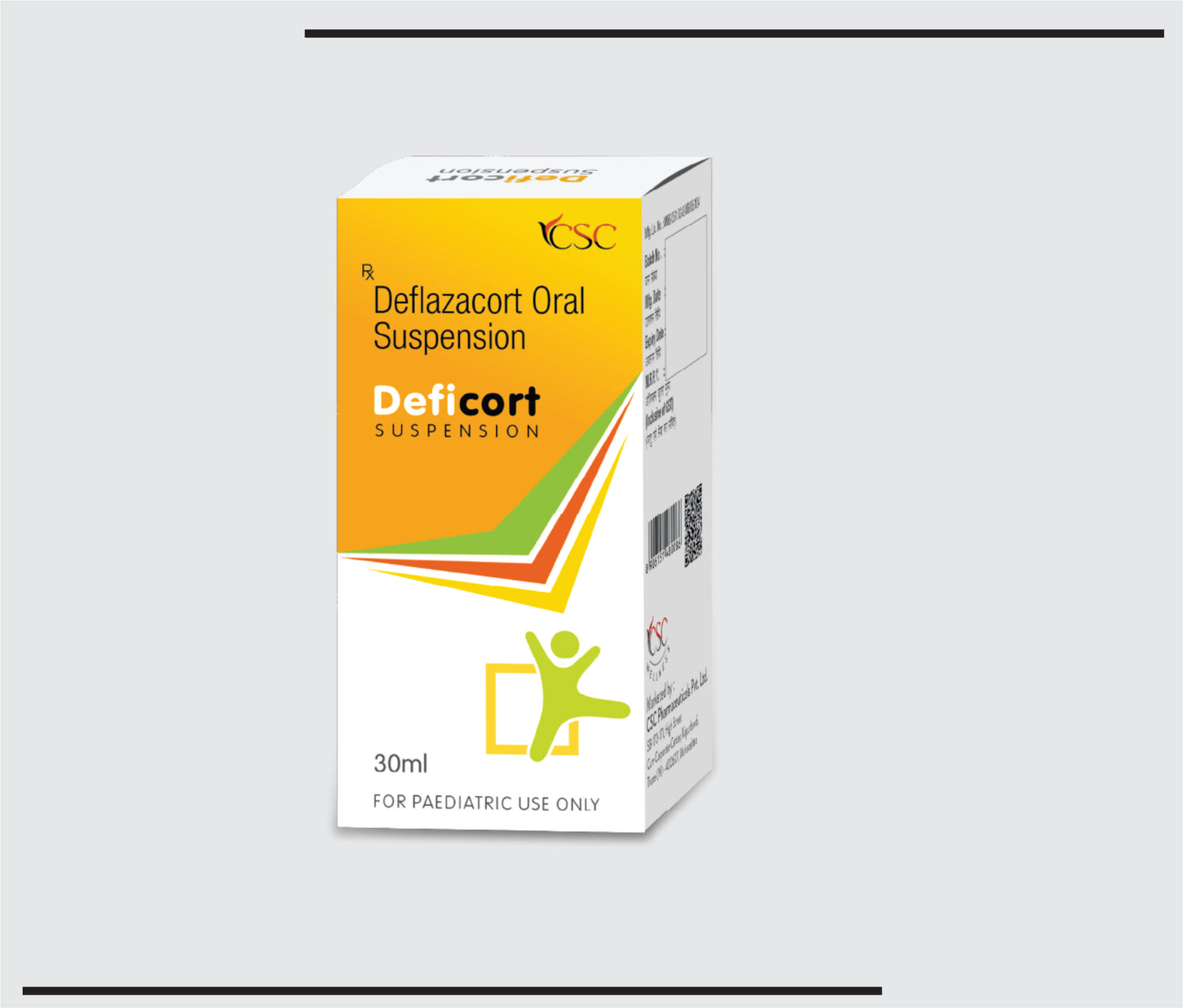 Deficort Suspension (30ml )Deflazacort 6mg Supension by CSC