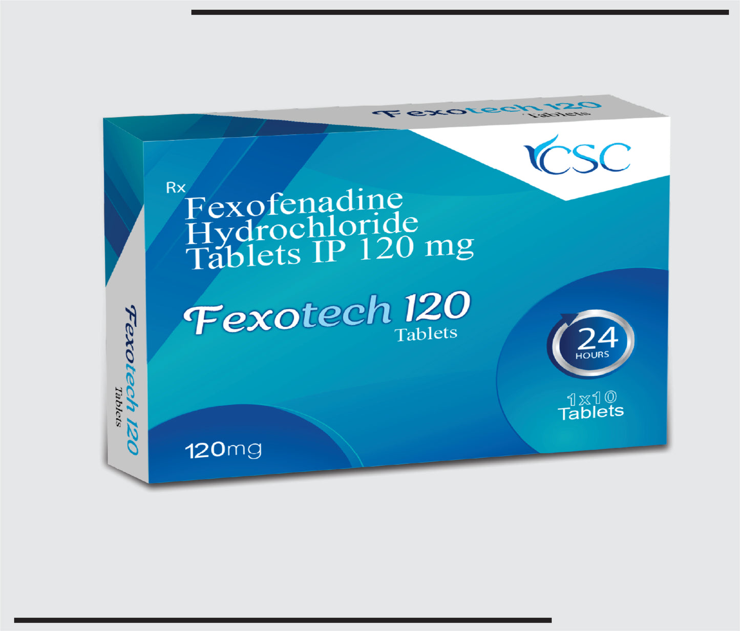 Fexotech 120 (10x1x10 )Fexofenadine 120mg Tablets by CSC