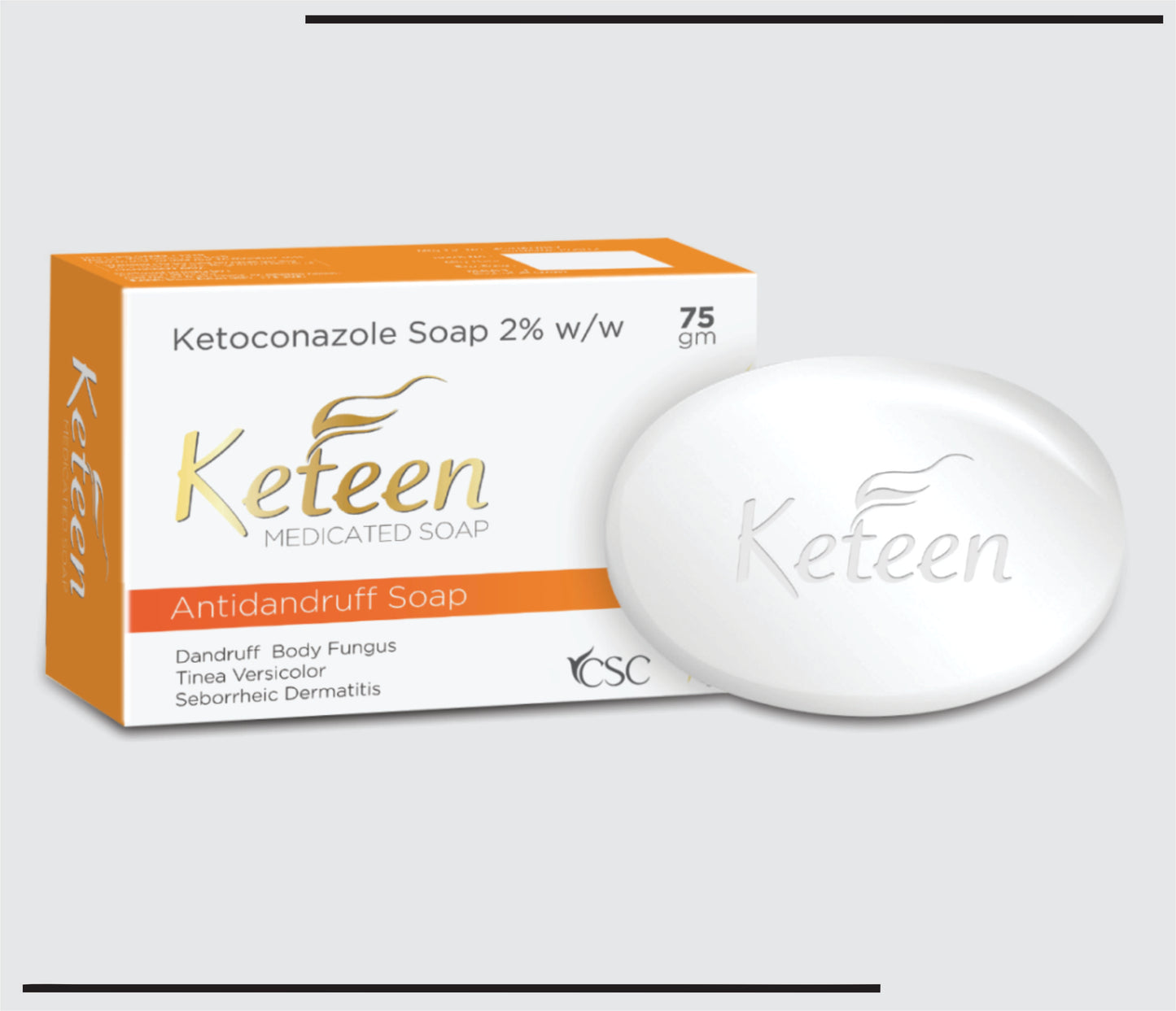 Keteen Soap (75g )Ketoconazole Soap 2% by CSC