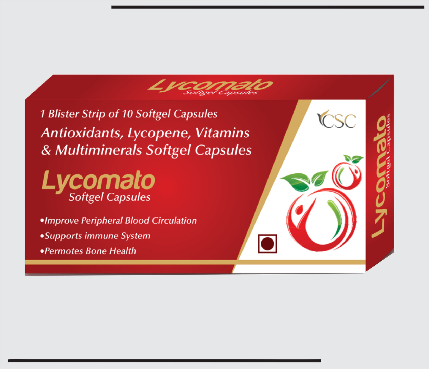 Lycomato (10x1x10 )Antioxidants, Lycopene ,Vitamins and Multiminerals by CSC