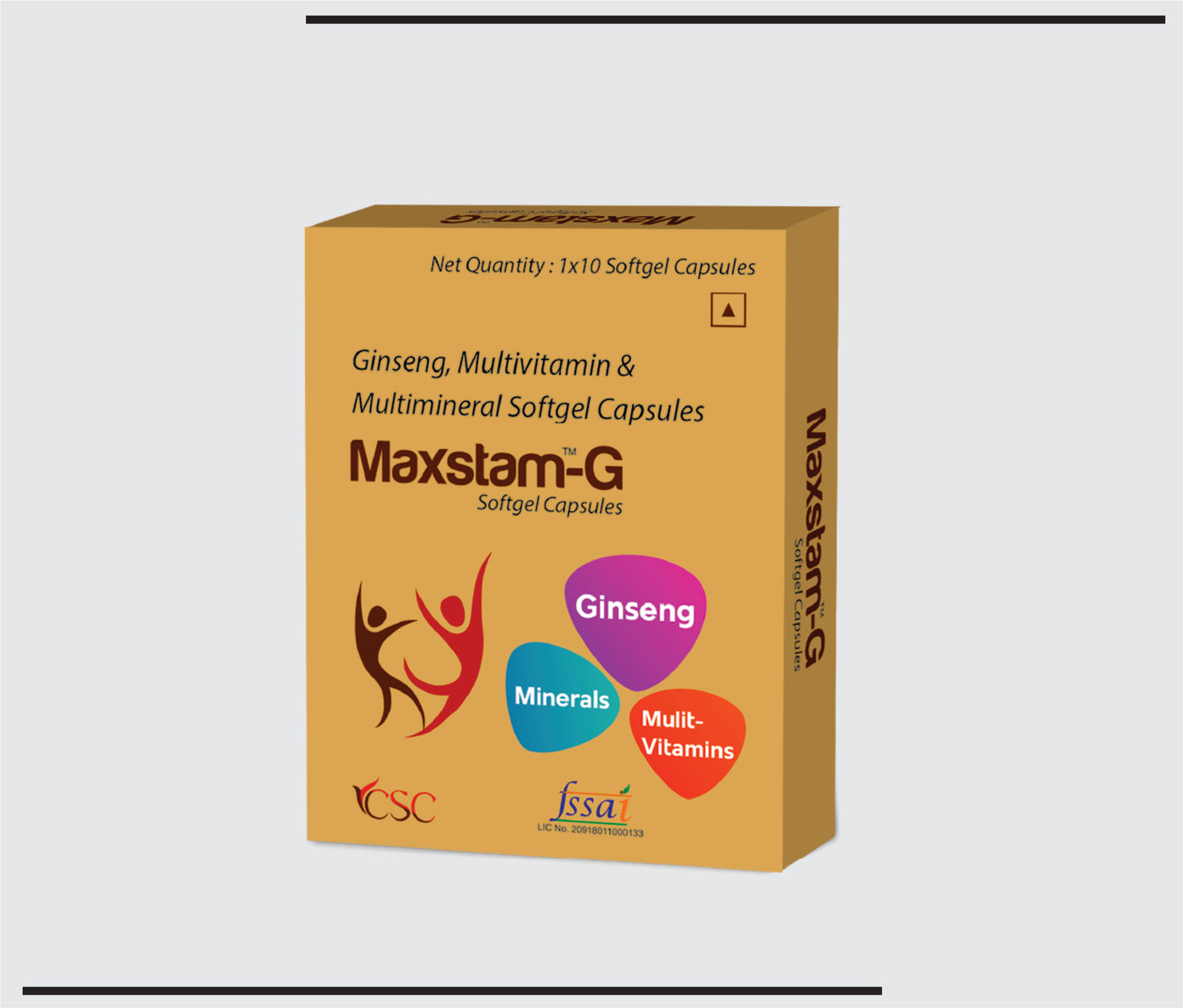 Maxstam-G (10x1x10 )Antioxidant+Multivitamin+Multiminerals with Ginseng by CSC