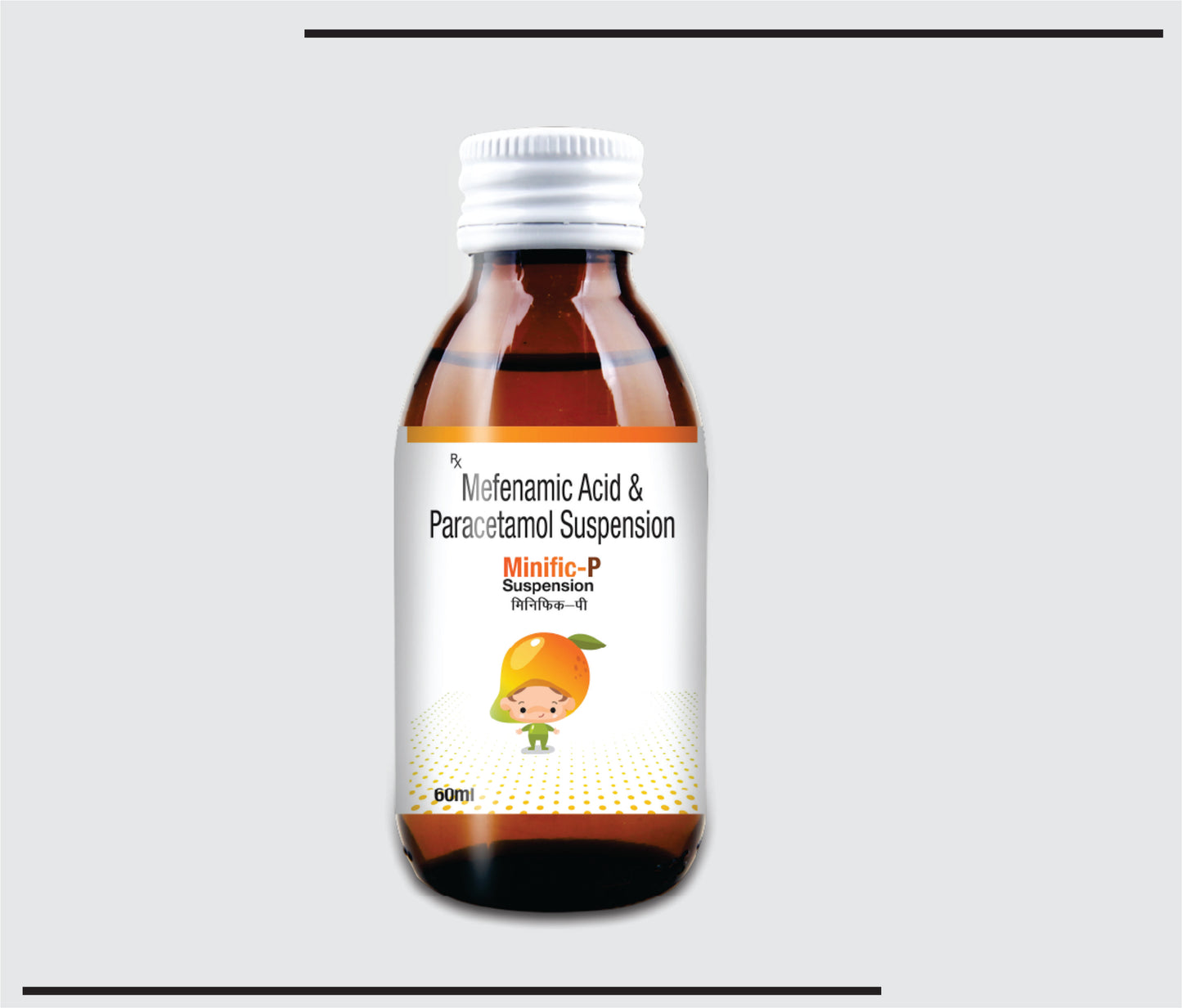 Minific P (60ml )Mefenamic Acid 100mg & Paraceta. 250 Susp. by CSC