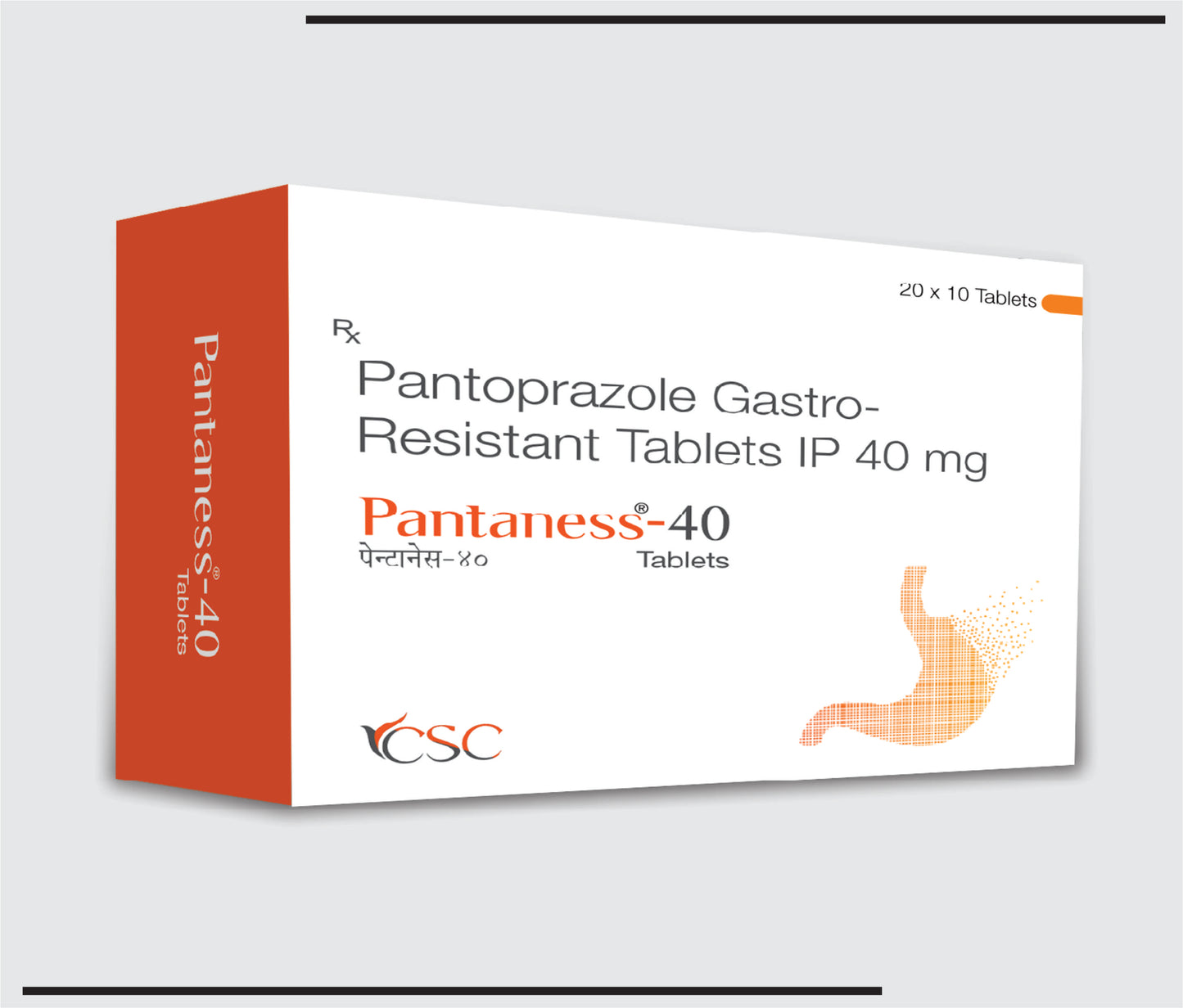Pantaness 40 (20x10 )Pantoprazole 40 mg by CSC