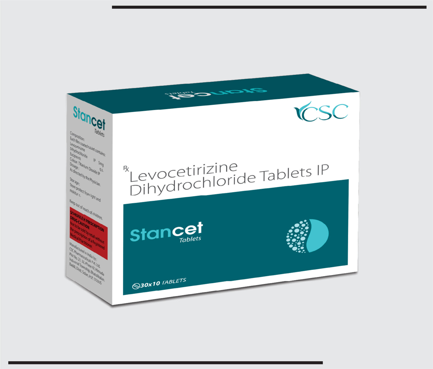 Stancet (30x10 )Levocetrizine Dihydrochloride 5 mg by CSC