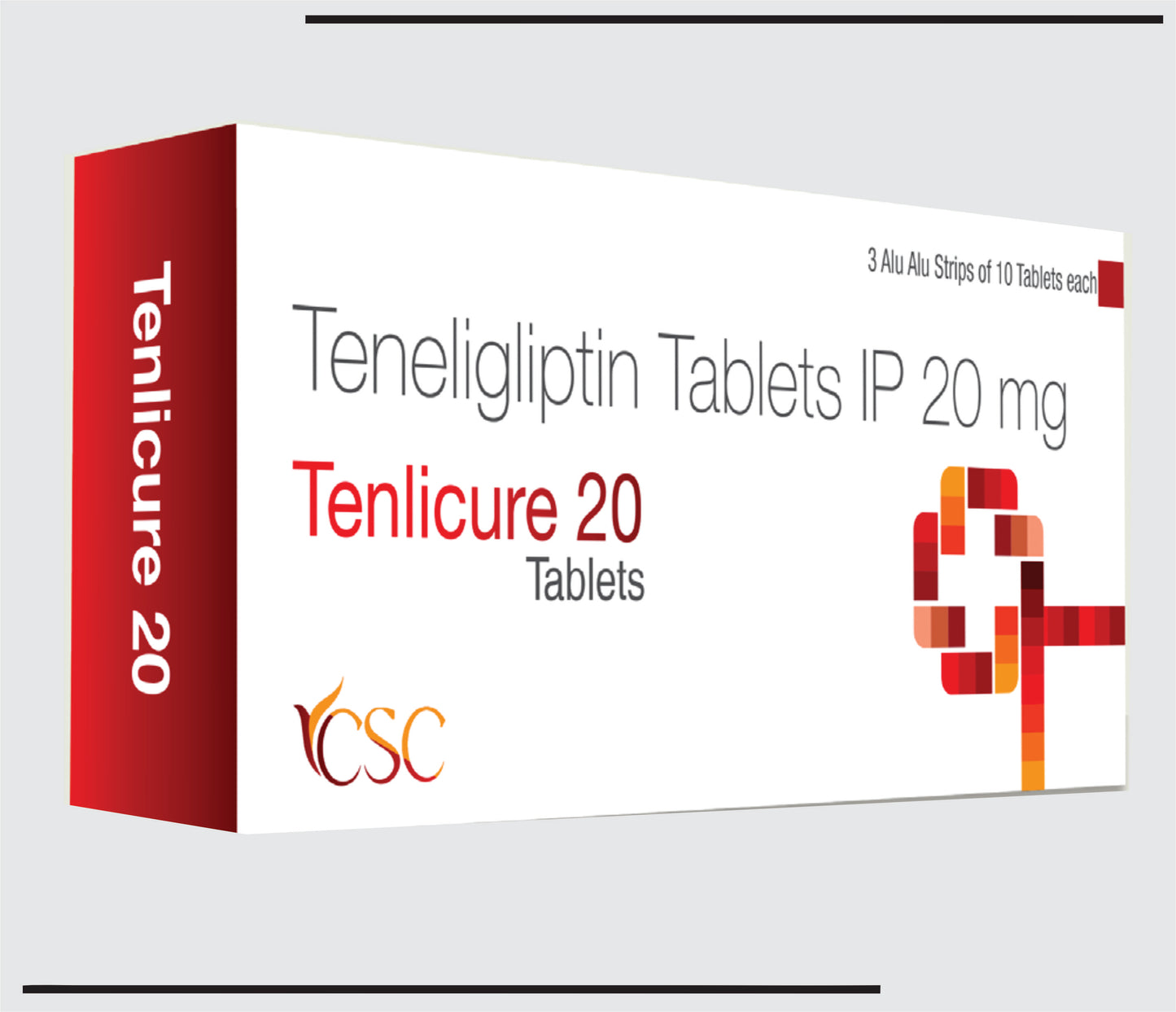 Tenlicure 20 (5x3x10 )Teneligliptin 20mg by CSC