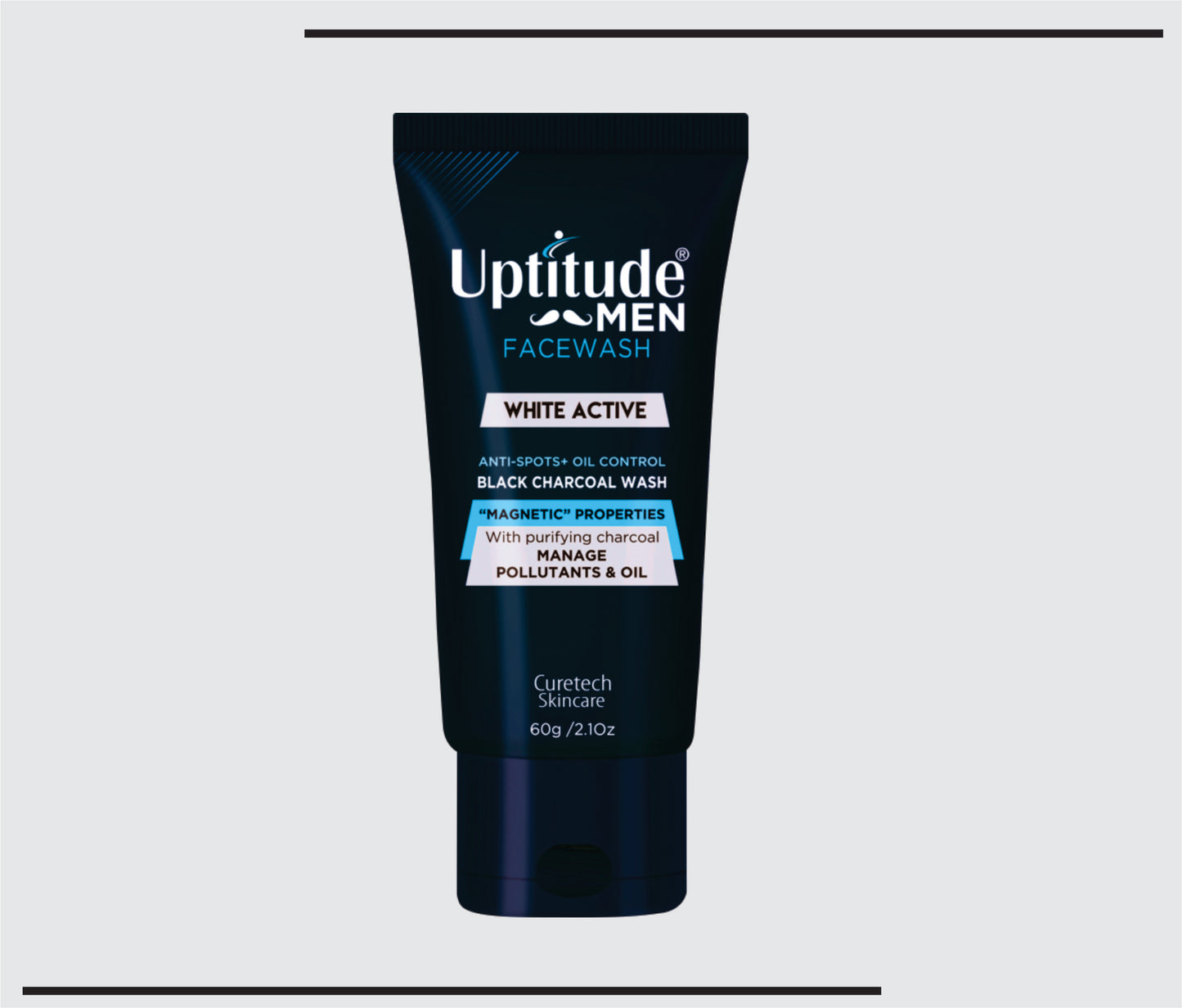 Uptitude Charcoal facewash (60g )Men Charcoal Facewash by CSC