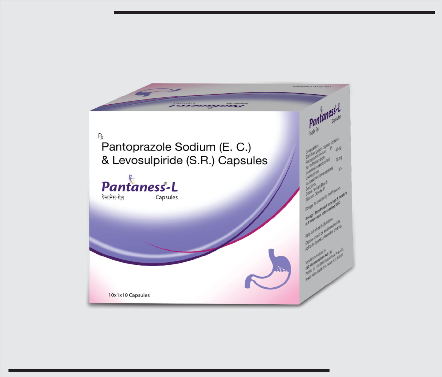 Pantaness L (10x1x10 )Pantoprazole 40 mg + Levosulpride 75 mg SR by CSC