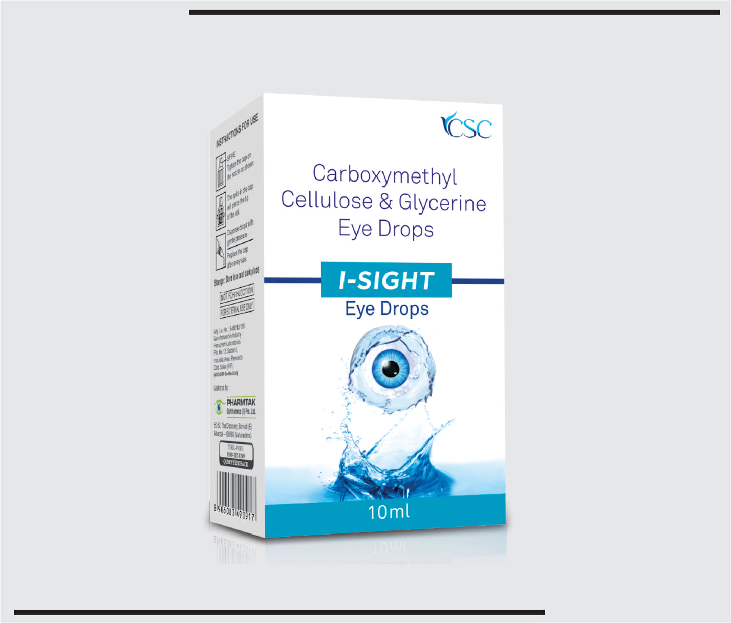 I Sight (10 ml )Carboxymethylcellulose Sodium 0.5 % w/v + Glycerine 0.5 % w/v by CSC