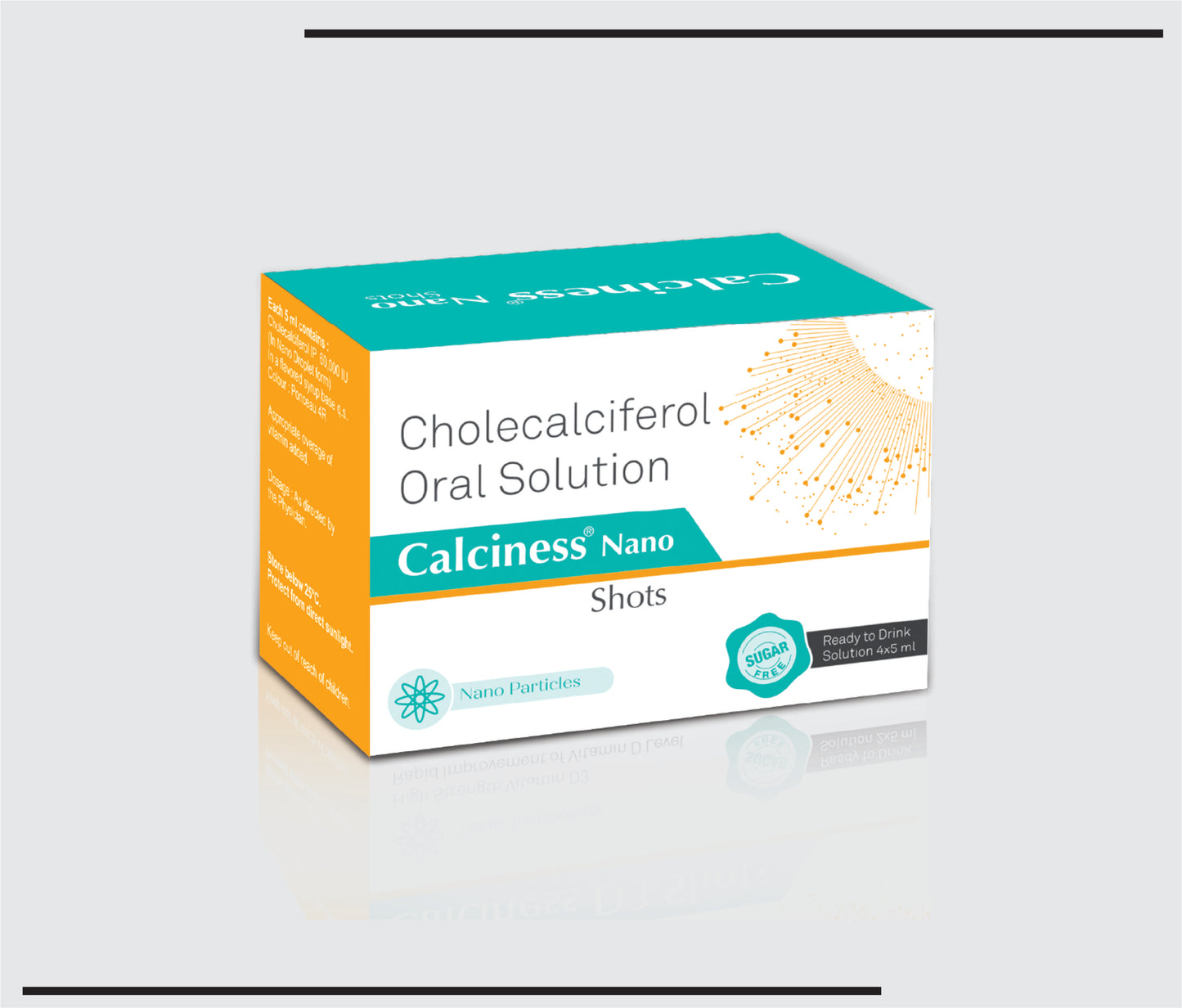 Calciness Nano Shots (5 ml )Cholecalciferol IP 60,000 IU by CSC