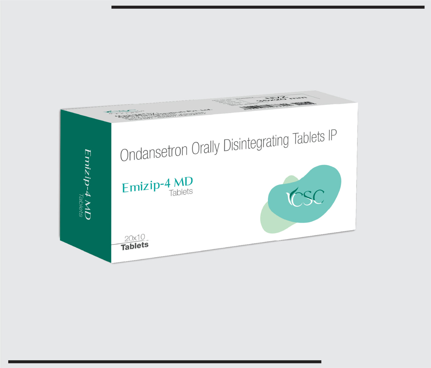 Emizip-4 MD (20x10 )Ondensetron 4mg tablets by CSC