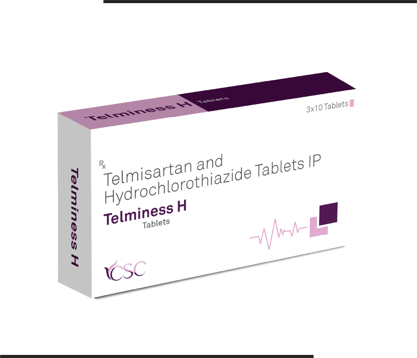 Telminess H (10x3x10 )Telmisartan 40mg + Hydrochlorthiazide 12.5mg by CSC