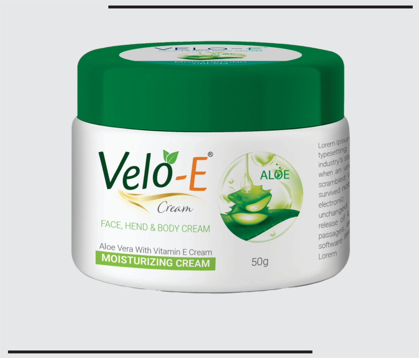 Velo E 50 g Jar (50 gm )Vitamin E Cream with Aloe vera by CSC