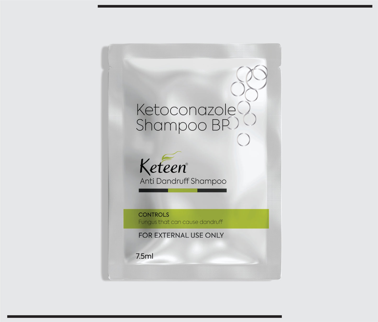 Keteen Shampoo Sachet (7.5ml) (7.5ml )Ketoconazole Shampoo 2% by CSC