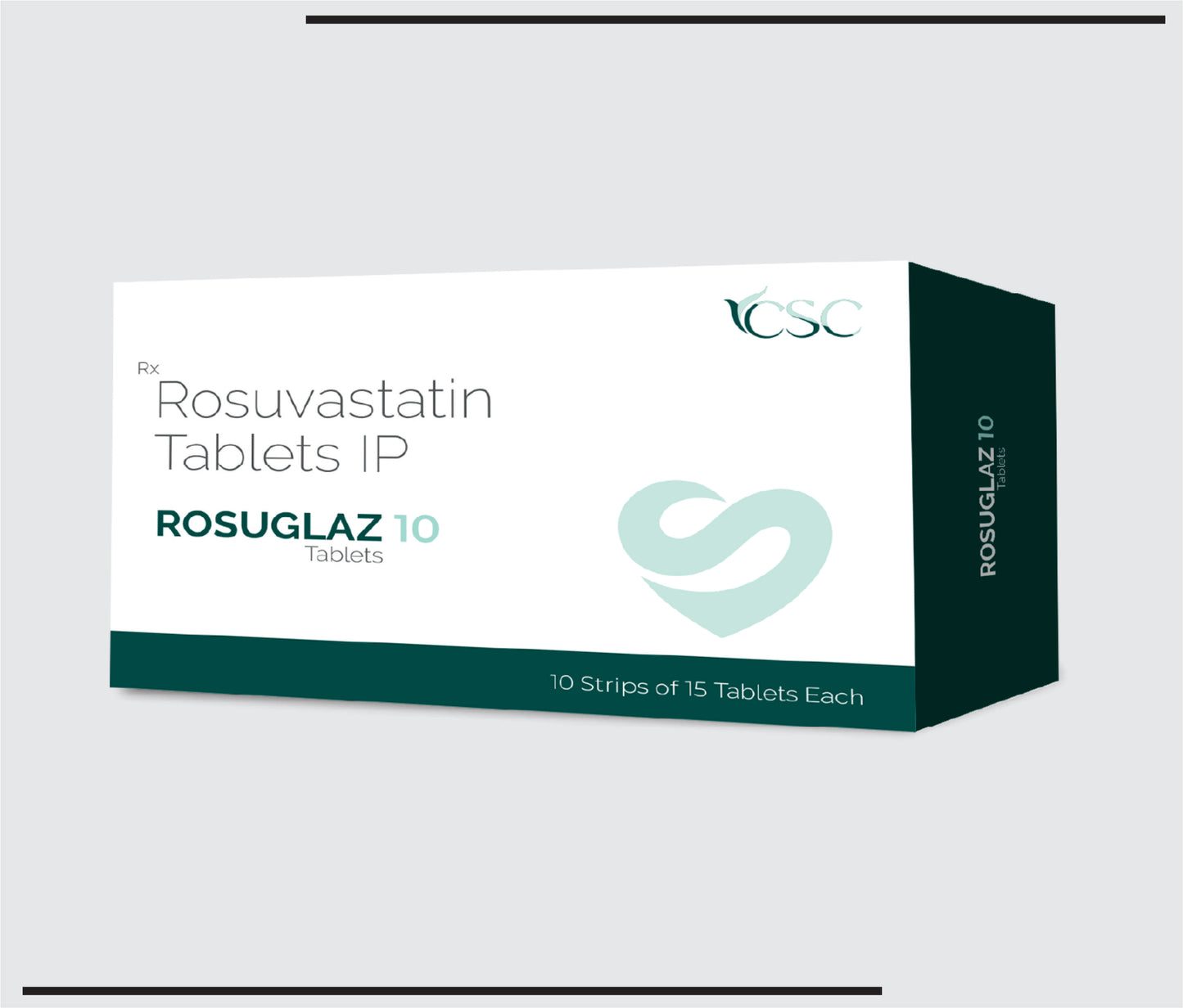 Rosuglaz 10 (10x15 )Rosuvastatin 10mg by CSC