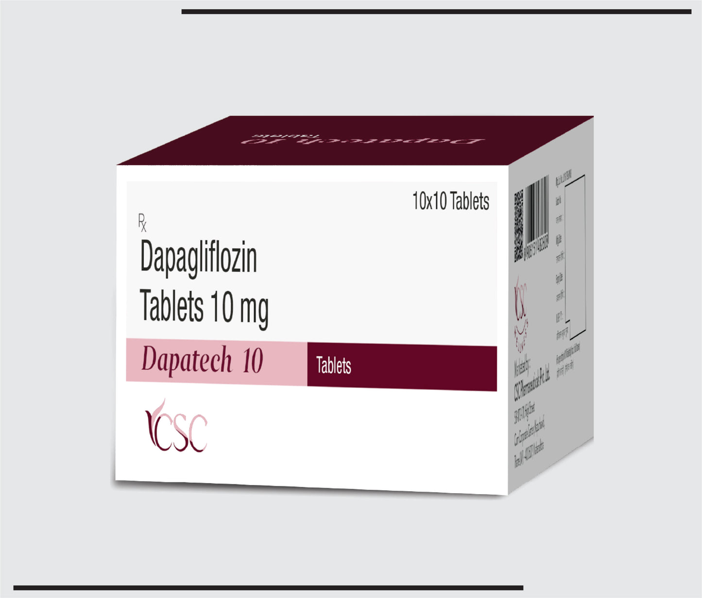 Dapatech 10 (10x10 )Dapagliflozin 10 mg by CSC