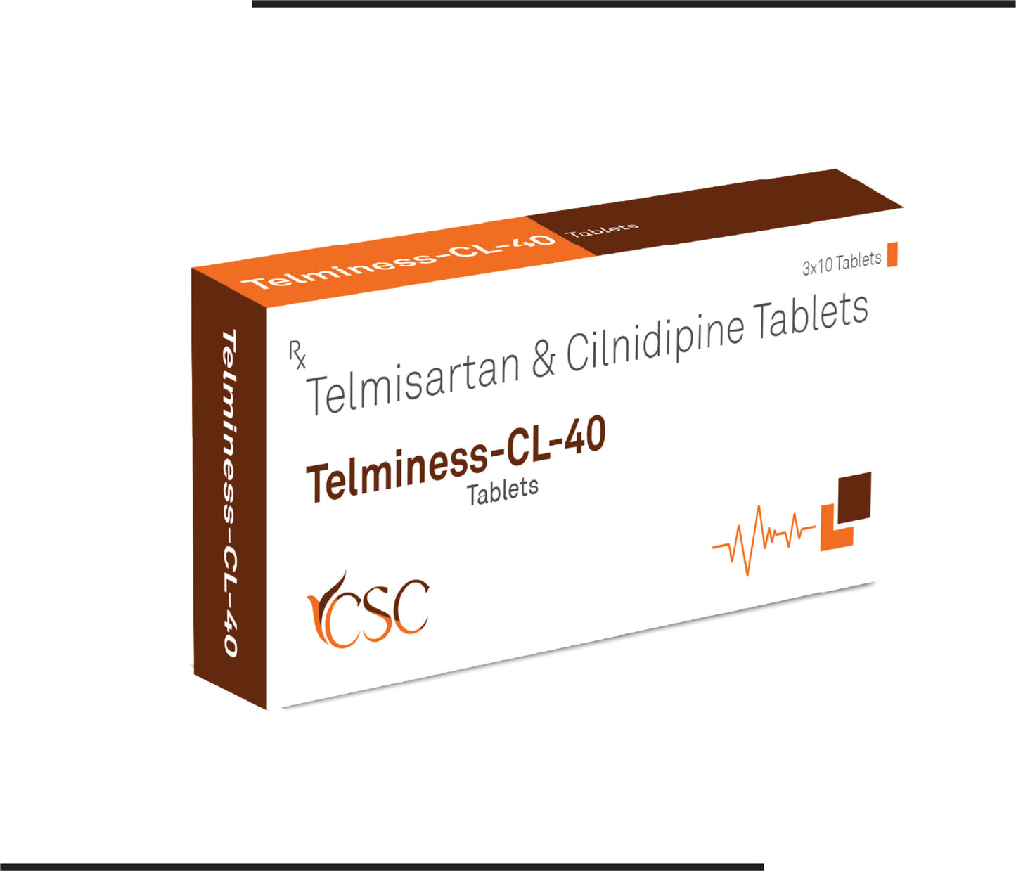 Telminess CL 40 (10X3X10 )Telmisartan- 40mg + Cilinidipine- 10mg Tablets by CSC