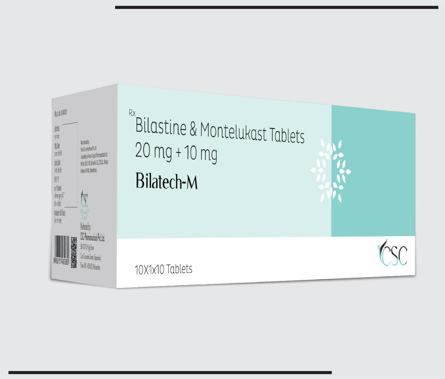 Bilatech- M (10x1x10 )Bilastine 20mg + Montelukast Sodium 10mg Tablets by CSC