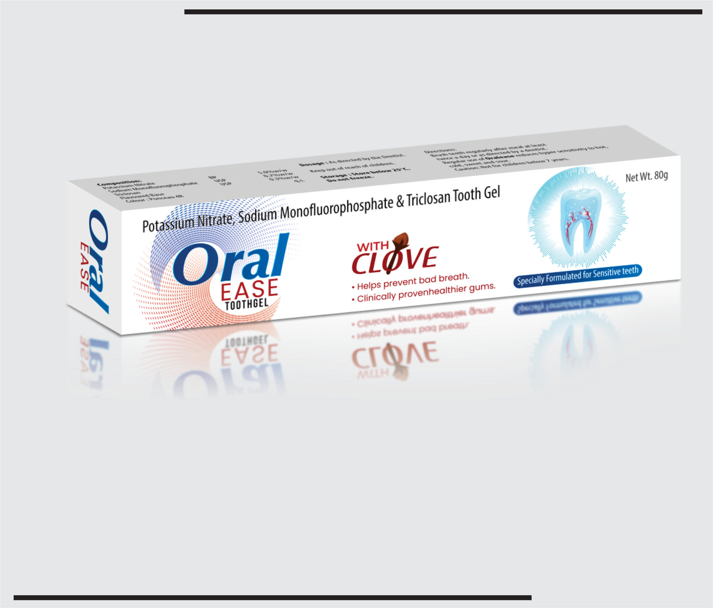 Oral Ease With Clove (80g )Red Toothpaste with Clove by CSC