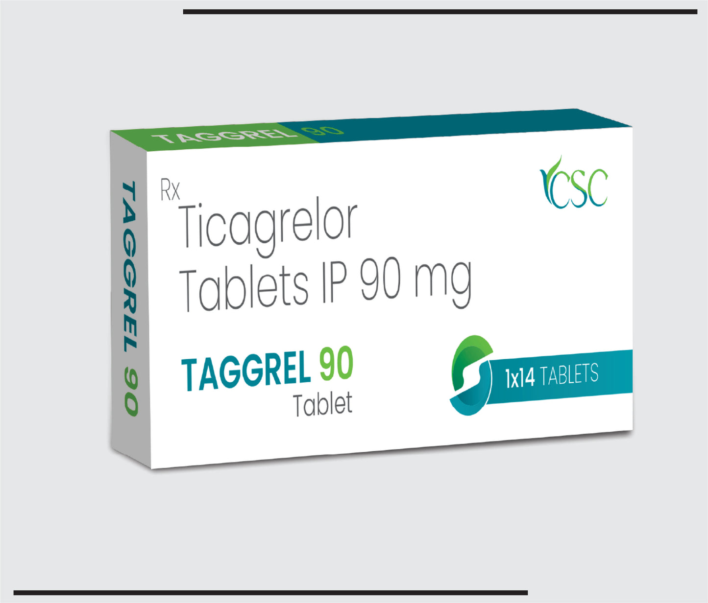 Taggrel 90 (10x1x14 )Ticagraler IP 90 mg by CSC
