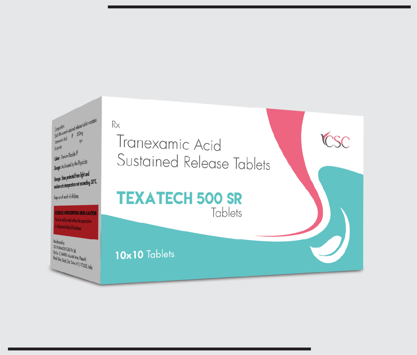 Texatech 500 SR (10x10 )Tranexamic Acid 500 mg by CSC