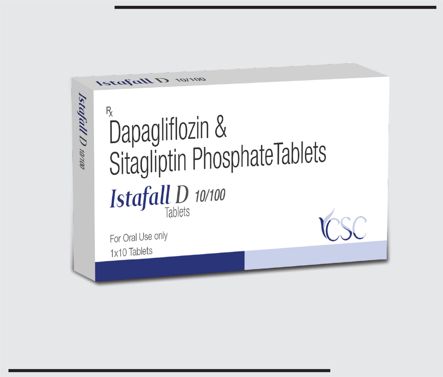 Istafall-D 10/100 (10x1x10 )Dapagliflozin 10 mg+Sitagliptin 100mg by CSC
