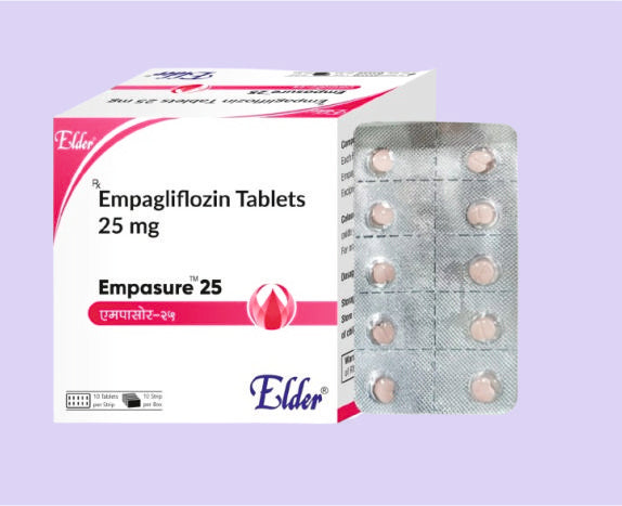EMPASURE 25MG TABS 10'S ( Empagliflozin 5mg + Metformin 1000mg ( As Extended Release ) ) by Elder
