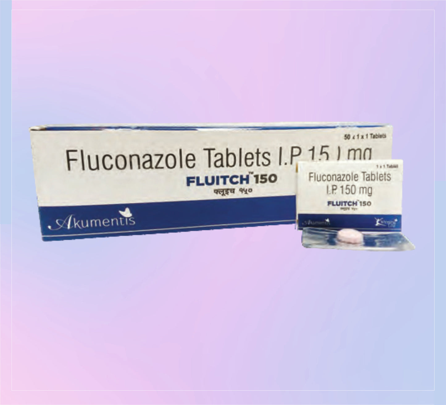 Fluitch-150 Tab (Bl) 50X1X1 Fluconazole 150 Mg by Akumentis