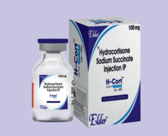 H-CORT INJ VIAL ( Hydrocortisone Sodium Succinate 100mg
) by Elder