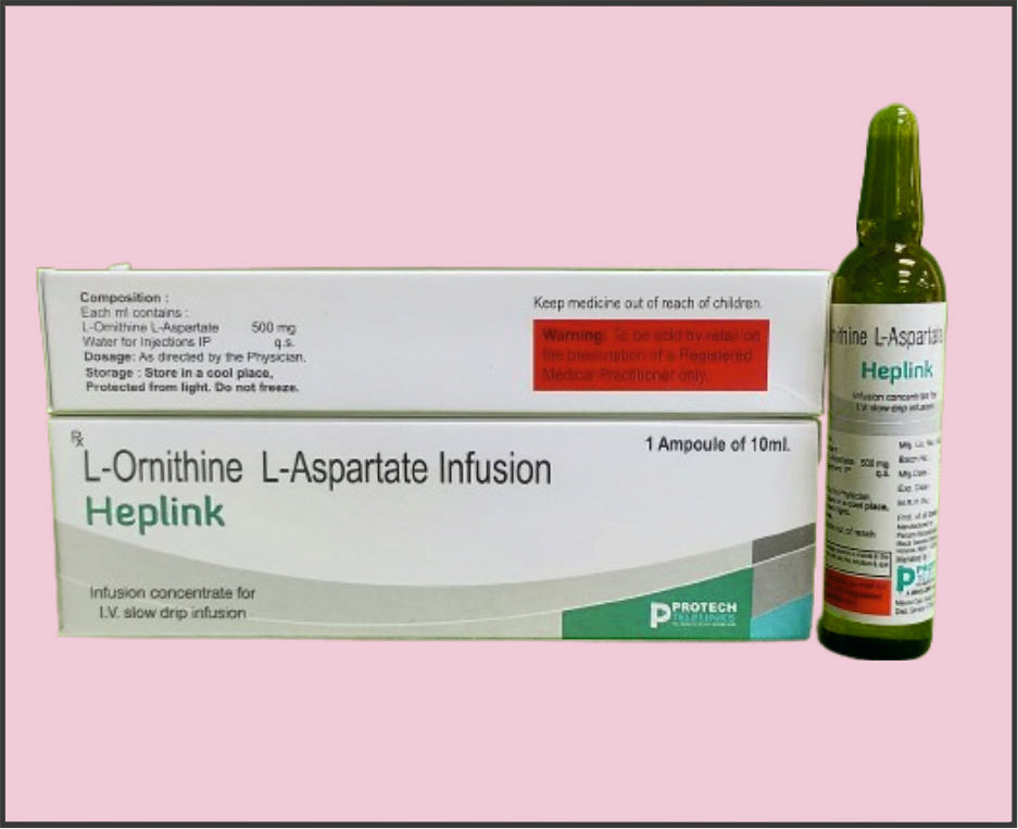 HEPLINK VIAL (L-Ornitin L-Aspartat (5000Mg/10Ml)) Protech