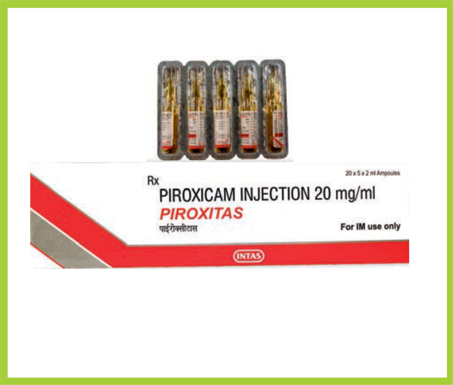 PIROXITAS 2ML INJ (بيروكسيكام 20 ملجم) من إنتاس