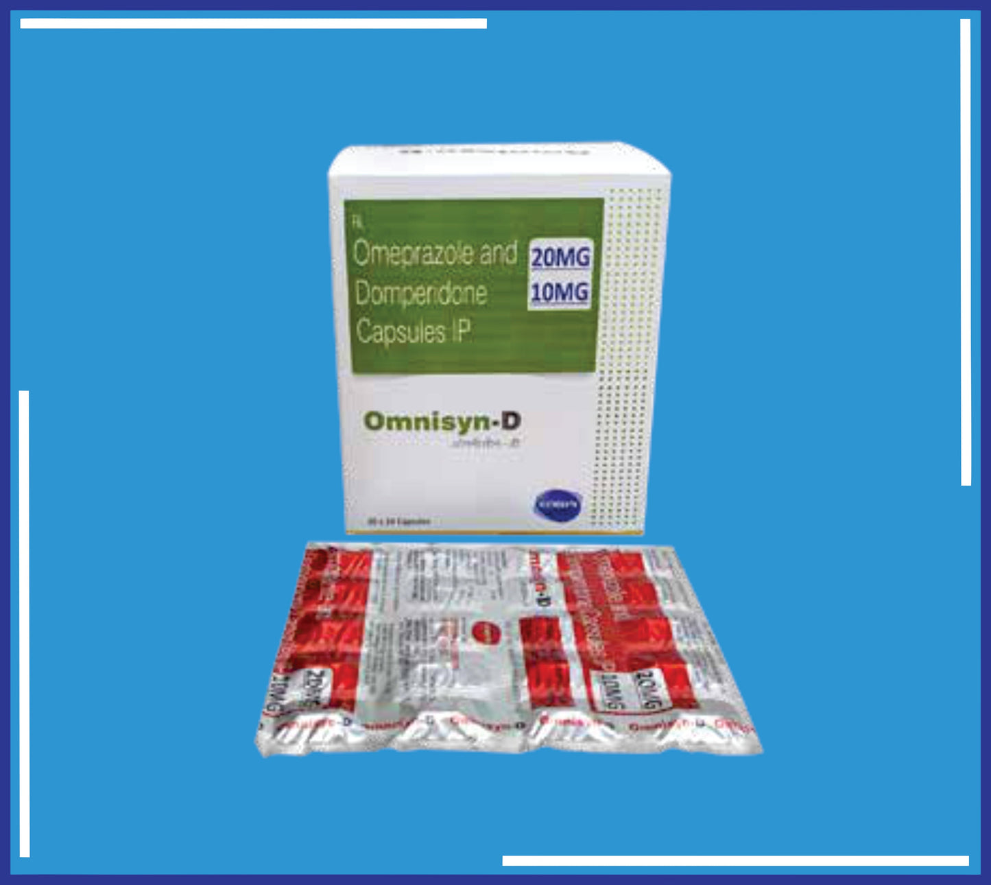 OMNISYN-D CAP (ALUMINIUM) 20X20 (Omeprazole 20 Mg + Domperidone 10Mg)by Kemsyn
