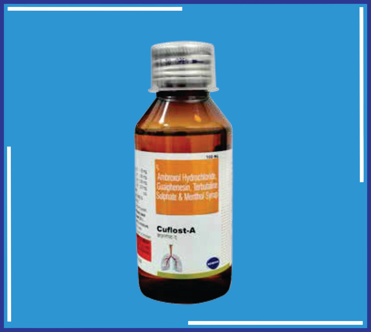 CUFLOST-A SYRUP 100ML (PET BOTTLE) 1X100Ml (Terbutaline Sulphate 1.25 Mg. + Ambroxol Hcl 15 Mg + Guaiphenesin 50Mg.)by Kemsyn