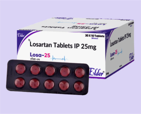 LOSA 25 TAB 10'S ( Losartan Potassium 25 mg
) by Elder
